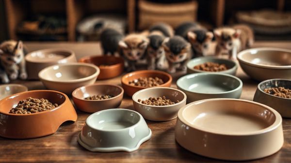 Top modèles de gamelles pour chatons en pleine croissance